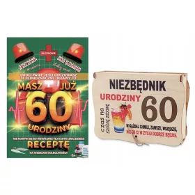   BOX ESSENTIALS UND EINE KARTE MIT EINEM REZEPT FÜR DEN SPASSIGEN INHALT ZUM 60. GEBURTSTAG DES VATI