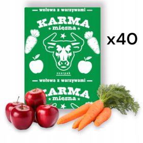    10 kg vollwertiges gefrorenes Rindfleisch mit Gemüse für Hunde BARF-Würfel