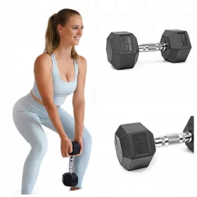  Pretorians beschichtete/gummierte feste Hanteln 1x 12,5 kg