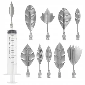  1 Set 3D-Gelee-Blume aus Edelstahl