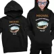  KANGURO-SWEATSHIRT MIT KAPUZE, WARMES GESCHENK FÜR EINEN ANGLER, FISCHNAMENMUSTER