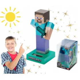   Solarfigur STEVE MINECRAFT 11 cm lizenziertes lustiges Gadget