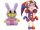  JAX + POMNI 2x Maskottchen THE AMAZING DIGITAL CIRCUS DIGITAL CIRCUS 2er-Set