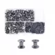  Chicago-Set mit 80 Befestigungsschrauben M5 x 6 mm, Ersatz für Chicago-Metallnieten