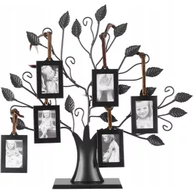  GENEALOGISCHER BAUM MIT 6 FOTORAHMEN, HAUSDEKORATION