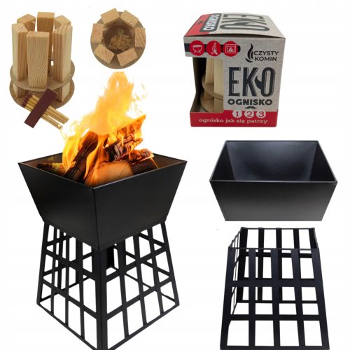  GROSSE FEUERSTELLE FÜR DEN GARTEN, GRILL, 35 cm, STAHL, FEUERSTELLE XXL PREMIUM
