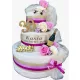  Originelle Geburtstagsgeschenk-Torte mit SUPER-Tüchern, Seifenrosen, gewidmet
