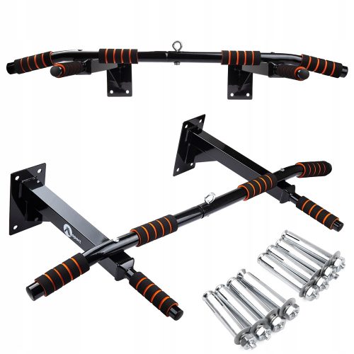  STARKE MULTIFUNKTIONALE Klimmzugstange für die Wand + 250-kg-Taschenhalter