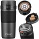  Thermobecher für Kaffee und Tee fürs Auto, dicht, rutschfest, 450 ml