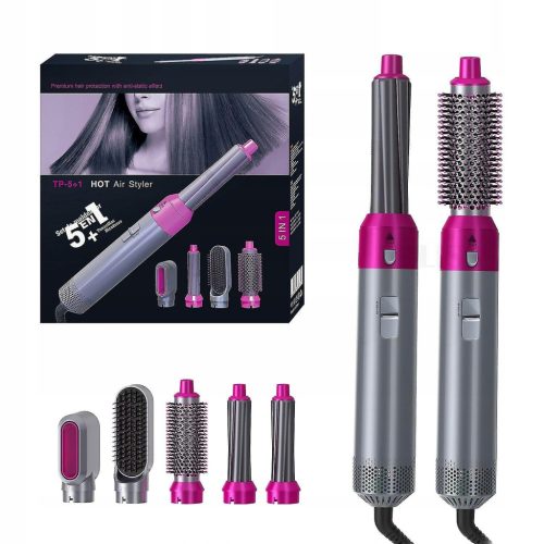  5-in-1-Lockenstab-Haarglätter-Set