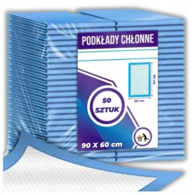    HYGIENEPADS FÜR TIERABSORBIERENDE MATTEN FÜR HUNDE 90x60 CM - 50 ST