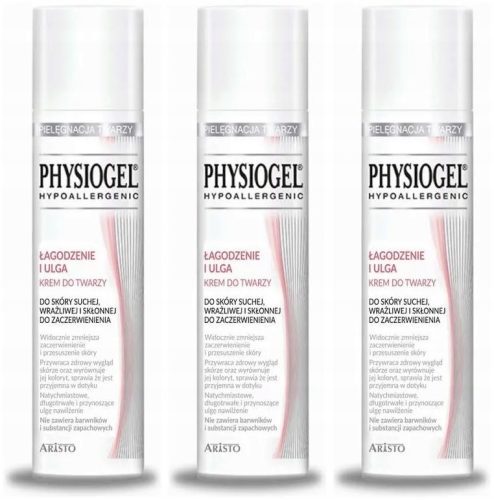 5x Physiogel Creme zur Linderung von Rötungen und Beruhigung, 40ml