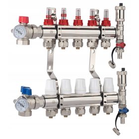  X-HOME BODENHEIZVERTEILER 5 PEX-ANSCHLÜSSE VENTIL K