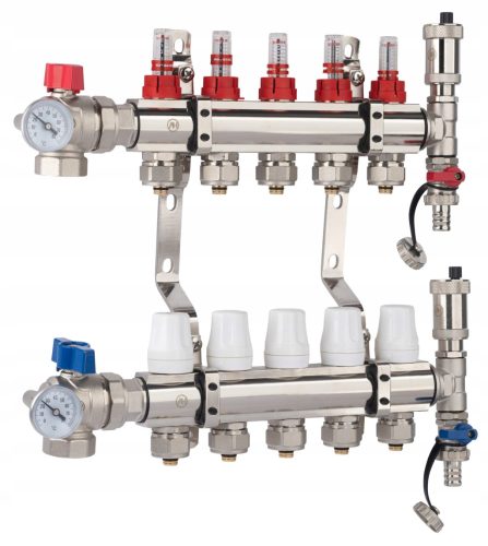  X-HOME BODENHEIZVERTEILER 5 PEX-ANSCHLÜSSE VENTIL K