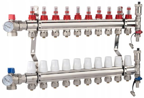  X-HOME BODENHEIZVERTEILER 10 PEX-ANSCHLÜSSE VENTIL K