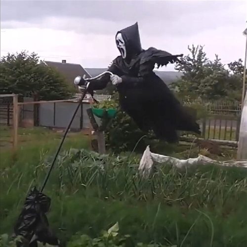  Halloween-Gartendekoration, schreiende Vogelscheuche