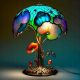  2023 Neue Tischlampe mit Buntglas