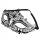  Diamante Halloween-Partykostüm mit Metallmaske, Schwarz