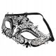  Diamante Halloween-Partykostüm mit Metallmaske, Schwarz