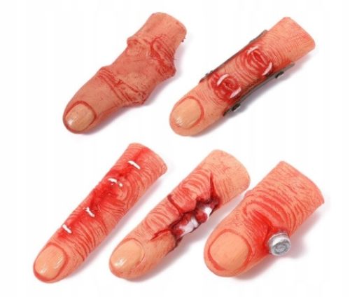  Abgetrennte Finger 5 Stück Halloween Blut HALLOWEEN PARTY