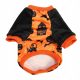  T-Shirt für einen Hund mit Kürbis- und Katzenmuster für Halloween, kleine XS