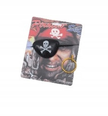  Piraten-Augenklappe, HALLOWEEN-PARTY-Ohrring