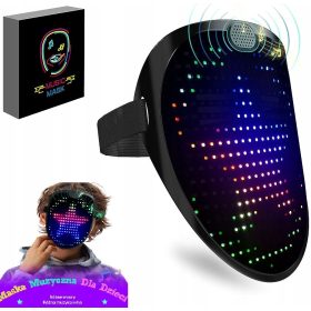  LED DIGITALE MASKE MUSIK 60 DESIGNS MUSIKMASKE PARTYKLEID