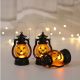  3 Stück tragbare LED-Halloween-Kürbislaterne