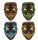  Halloween-LED-Maske, 4 Muster, Mix, leuchtende HALLOWEEN-PARTY