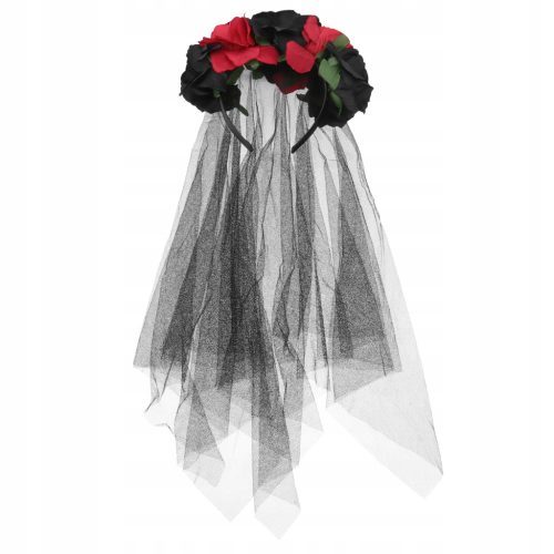  Rotes Rosenstirnband Tag des Totenschleiers