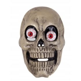    Halloween-Maske Totenkopf mit beweglichen Augen HALLOWEEN-PARTY