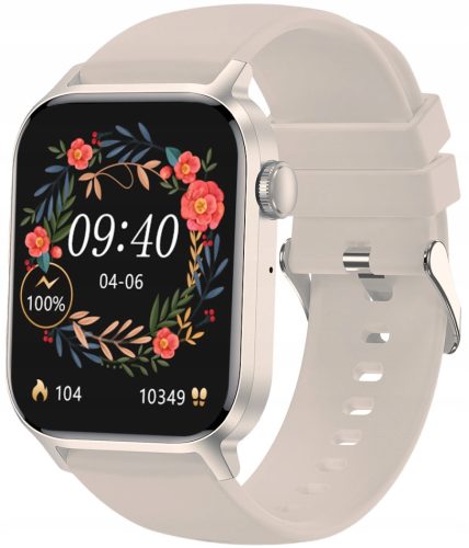  Kiano Watch GO 1,91" AMOLED Smartwatch Wasserdicht IP68 230mAh Beige