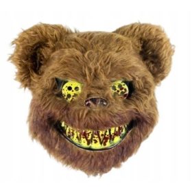  Halloween-Maske Teddybär 26x27cm HALLOWEEN PARTY