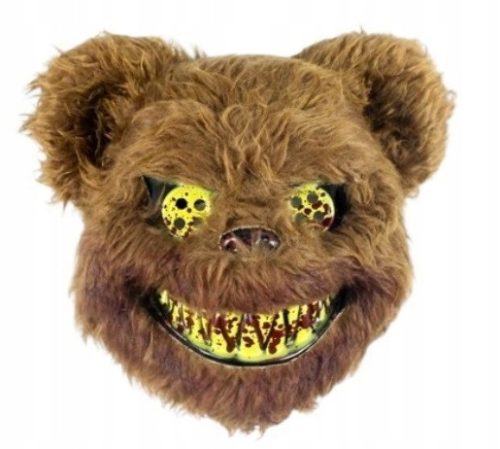  Halloween-Maske Teddybär 26x27cm HALLOWEEN PARTY