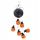  o-SOLARLAMPEN KETTE 6xLED HALLOWEEN KÜRBISSE