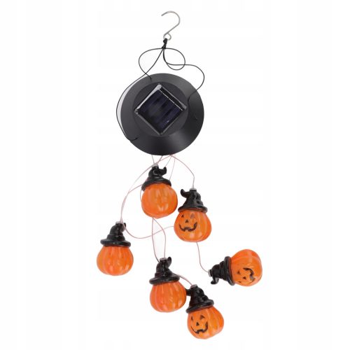  o-SOLARLAMPEN KETTE 6xLED HALLOWEEN KÜRBISSE