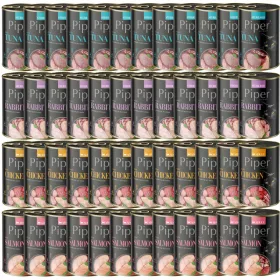    PIPER Dolina Noteci Nassfutter für Katzen, Geschmacksmischung, 48 x 400 g, getreidefrei