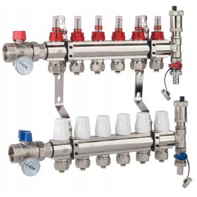  X-HOME BODENHEIZVERTEILER 6 PEX-ANSCHLÜSSE P-VENTIL