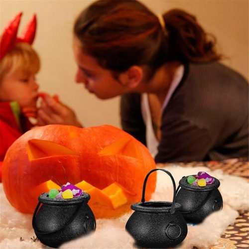  Miniatur-Bonbonkessel, Halter für Halloween-Dekorationen, 12 Stück.