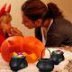  Miniatur-Bonbonkessel, Halter für Halloween-Dekorationen, 12 Stück.