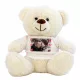  Ein weißer Teddybär im T-Shirt mit Ihrem Foto - Foto-Teddybär