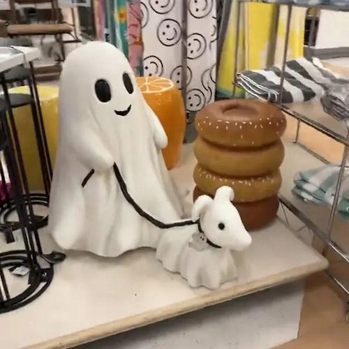  Halloween-Hundefigur, wandelnder Geist, zur gruseligen Dekoration