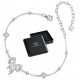  S199 Silberarmband mit Kristallschleife, 925er Silber
