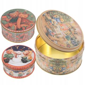    Weihnachten leere Dosen Schneemann Bonbonglas Weihnachtsmann