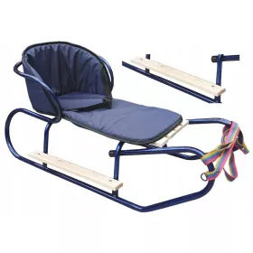    BASIC-SCHLITTEN + RÜCKENLEHNE + DICKE MATRATZE + GÜRTEL + FUSSSTÜTZEN