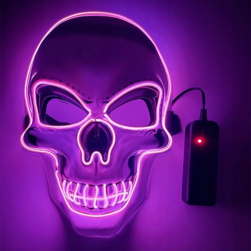  Gruselige leuchtende Totenkopfmaske für Halloween