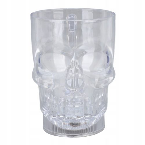  20 Unzen leuchtender Totenkopf-Becher, LED, bunte Halloween-Lichter, 50 mAh