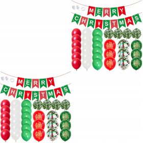  2 SETS WEIHNACHTSLUFTBALLONGIRLANDE AUS LATEX