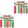  2 SETS WEIHNACHTSLUFTBALLONGIRLANDE AUS LATEX