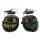 Halloween LED-Gesichtsschutz, flexibel, batteriebetrieben, 2 Stk.